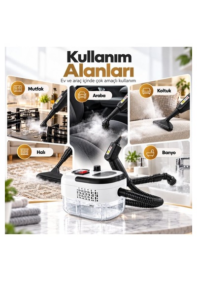 Hiltech 2500W Taşınabilir Buharlı Temizleyici
