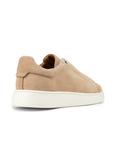 Deery Erkek Gizli Bağcıklı Hakiki Süet Bej Sneaker - 04444mbeje01