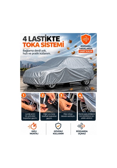 Kia Picanto 2011-2017 Hatchback Uyumlu Araba Brandası Oto Branda Araba Örtüsü Araç Çadırı