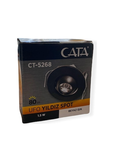 Cata Ct 5268 1 5w Hareketli Led Ufo Yıldız Spot 3200k Günışığı Işık Siyah Kasa Ct 5268 Syh Diğer