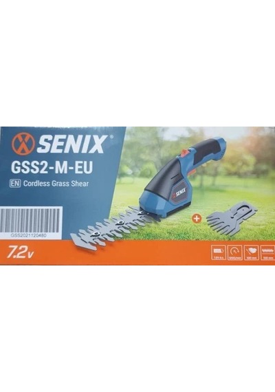 Senix GSS2-M-EU Çit ve Kenar Kesme Makinası Şarjlı Li-ion 7.2V 1.
