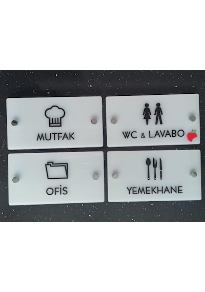 Modern Tasarım Kapı Isimliği - Office Serisi