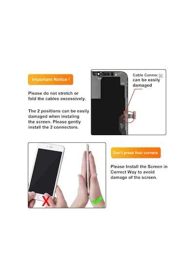 Apple iPhone Uyumlu Xs Max A Kalite Ön Lcd Ekran Dokunmatik Sıvı Bandı Kırılmaz Tamir Seti Set
