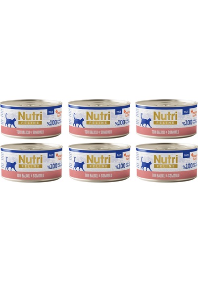 Nutri Feline Ton Balıklı Ve Somonlu Pate Tahılsız Yetişkin Kedi Konservesi 70 G X 6 Adet