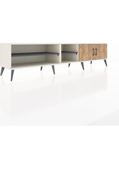 Hyperion Tv Ünitesi 3 Raflı 2 Kapaklı 220x44x51 Aytaşı-çam/antrasit Atlas Çam/antrasıt - Aytası Hyperion Tv Ünitesi 3 Raflı 2 Kapaklı 220x44x51 Aytaşı-çam/antrasit Atlas Çam/antrasıt - Aytası