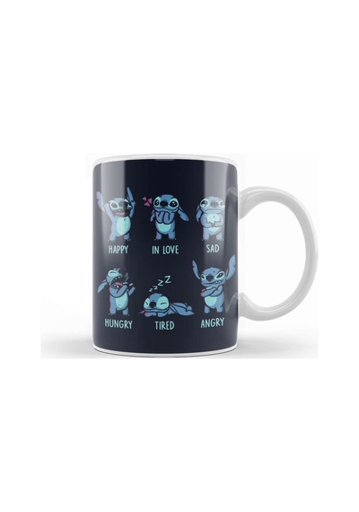 Monster Emotions Stitch Kupa Bardak Porselen No19431 Karışık