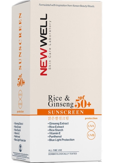 3 Adet Rice & Ginseng Sunscreen Spf50+ Pirinç Özlü Güneş Kremi 50 Ml