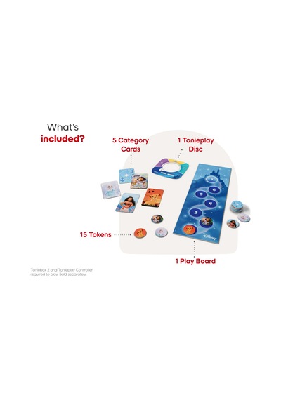 Tonies - Tonieplay Disney Bilgi Yarışması Krallığı İngilizce Toniebox 2 Oyunu
