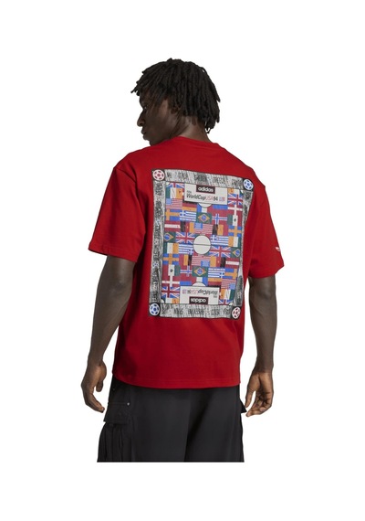 Kc7914-e Adidas Flag Gfx Ss T Erkek T-shirt Kırmızı Kc7914-e