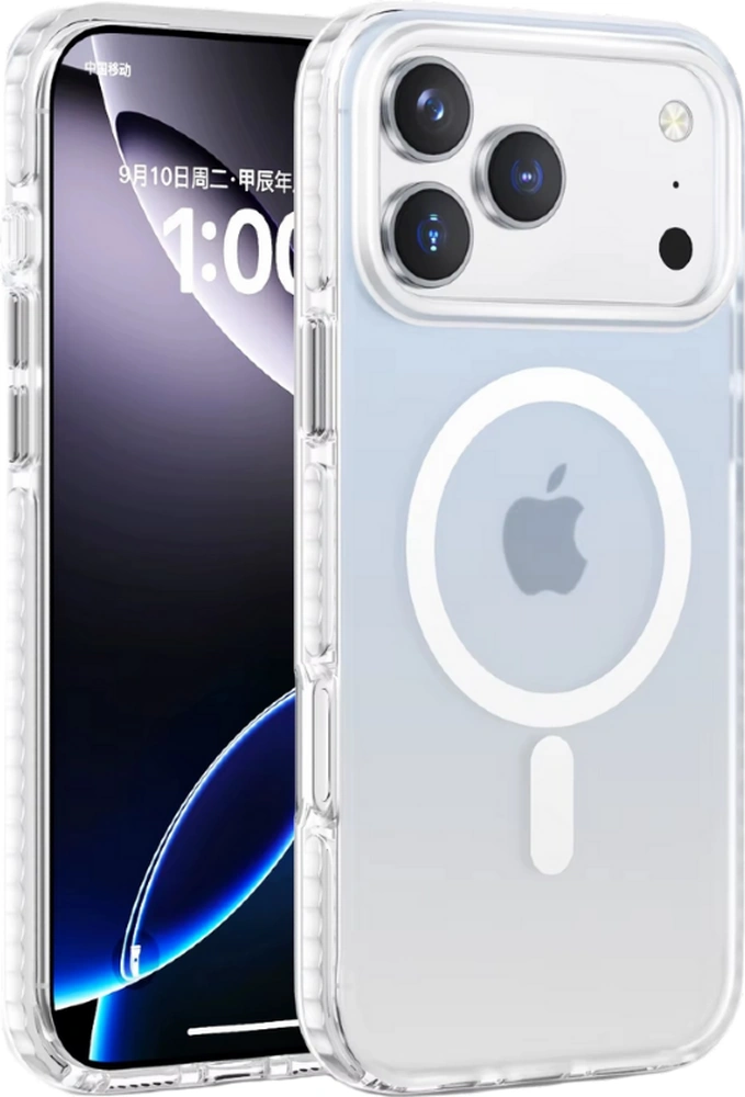 Schitec Apple Uyumlu iPhone 17 Pro Max Magsafe Özellikli Şeffaf Kılıf Şeffaf