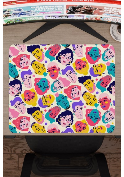 İllüstrasyon Kaymaz Dikişli Kauçuk Oyuncu Mousepad V5 - 48x40 Xl Gaming Mouse Pad Fare Altlığı