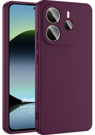 Microsonic Xiaomi Redmi Note 14 5g Kılıf Groovy Soft Mor -