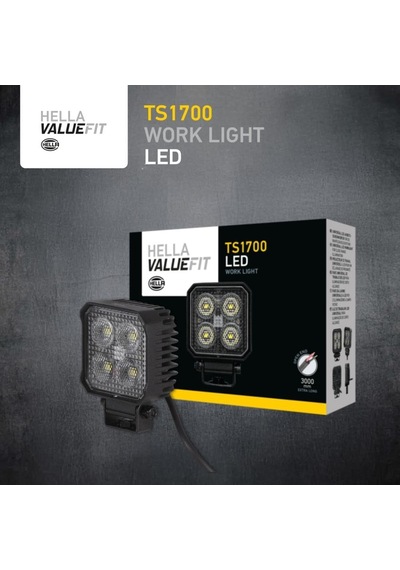 Hella Led-çalışma Farı Ts1700-12/24v - 1700lm - Vidalanmış/montaj - Hareketli Montaj Barı - Yakın Alan Aydınlat