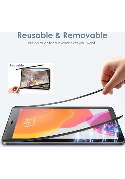 Apple Uyumlu iPad  7. 8. 9. Nesil 2020 /2021 10.2 Magnetic Mıknatıslı Paperlike Kağıt Hissiyatlı