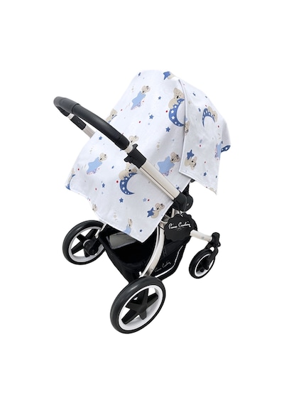 Ezh Collection 1021 Çift Taraflı Pazen Bebek Battaniye Mavi