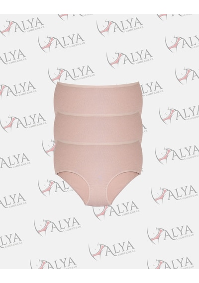 Alya Underwear Kadın Battal Külot - 3 Adet Ten 5xl, 6xl, 7xl Ten