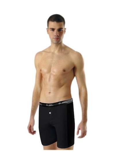 Anıt 1114 Erkek Uzun Likralı Boxer 3'Lü Paket Siyah (556197071)