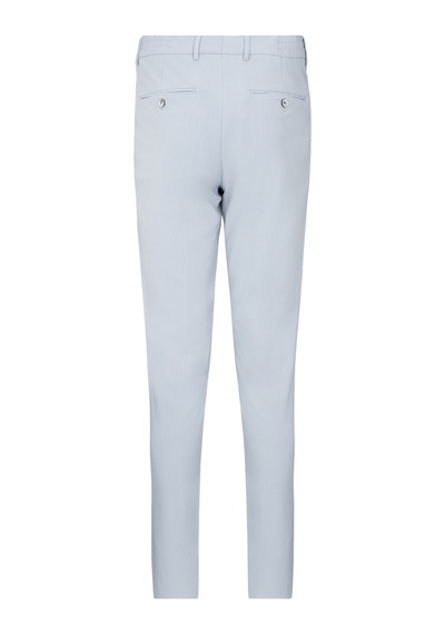 Hatemoğlu Mavi Slim Fit Mono Yaka Casual Takım Elbise