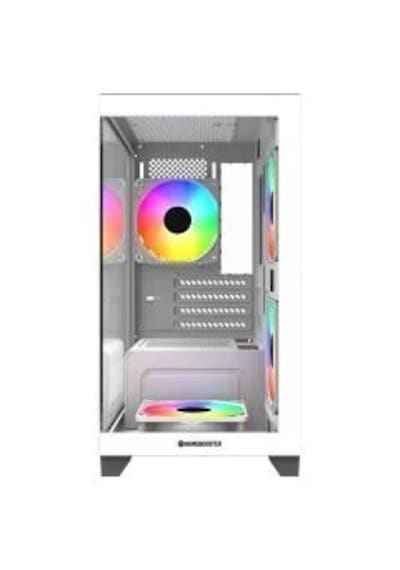 Gamebooster Gb-m6001w 600w 4 12 R.bow Fan Usb 3.0 Seaview Midt Matx Gaming Kasa
