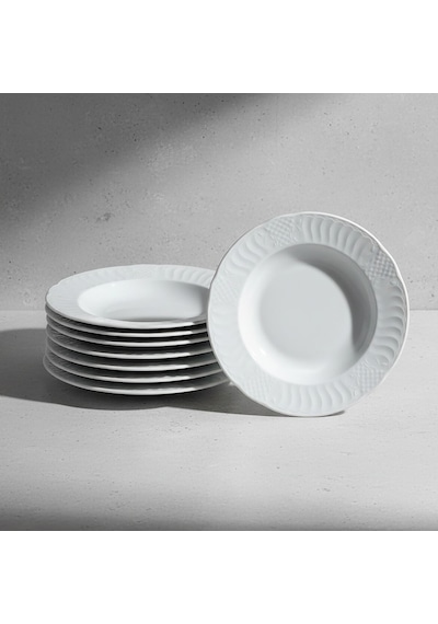 Güral Sembol 6 Parça 22 Cm Çukur Yemek Tabağı 5303590