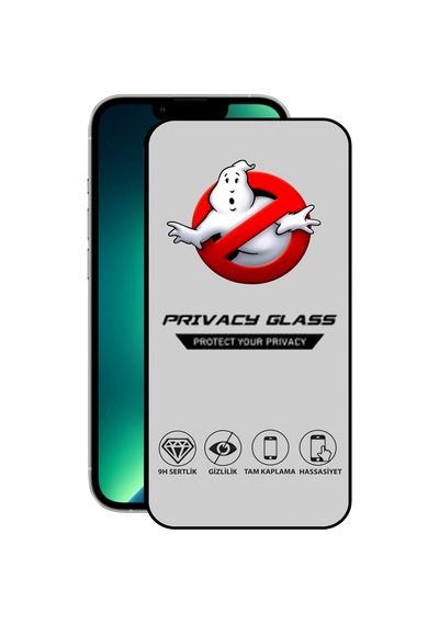 Apple Uyumlu   iPhone 13 Pro Tam Kaplayan Gizli Hayalet Temperli Ekran Koruycu Cam
