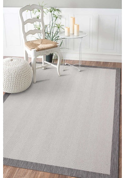 Kaymaz Yıkanabilir Doğal Dokulu Beyaz Dekoratif Sisal Halı Siesta 1504
