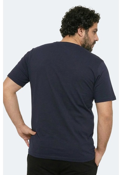 Slazenger Rosalva Jmb Erkek Büyük Beden Lacivert Tişört
