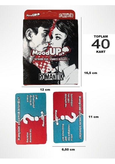 Moodup Romantik Kart Oyunu 40 Adet Çiftler İçin Soru Ve Konu Açıcı Kartlar