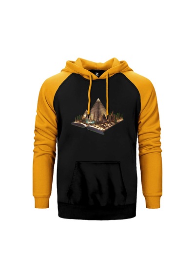 Egypt View Book Kırmızı Renk Reglan Kol Sweatshirt / Hoodie