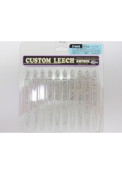 Keitech Custom Leech 7.6cm (3") #109C Ice Fish