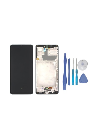Samsung Galaxy Uyumlu  A42 5g Sm-a426 Lcd Ekran Dokunmatik - A - Kalite Çıtalı + Tamir Seti