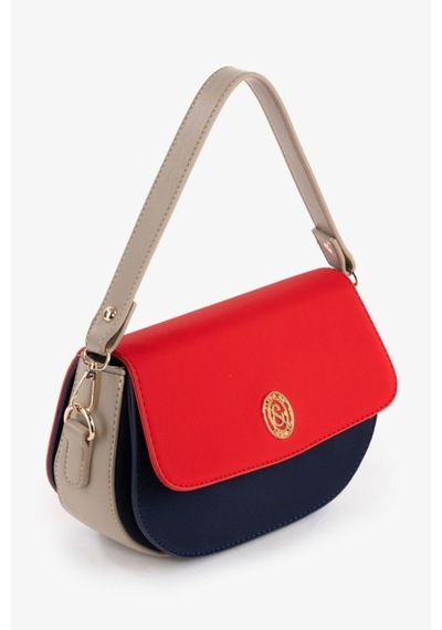 Tiffany & Tomato Tiffany Tomato Kadın Omuz Çantası Fermuarlı Astarlı Ve İç Bölmeli Lacivert