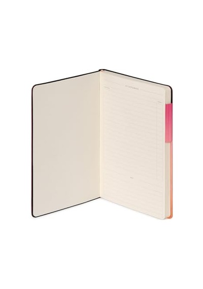 Beyaz Sayfalı Not Defteri, M Beden, Fildişi Renkli Kağıttan, 90 G/m², 192 Sayfa, Yumuşak Kapak, Lastik Bant, Boyut