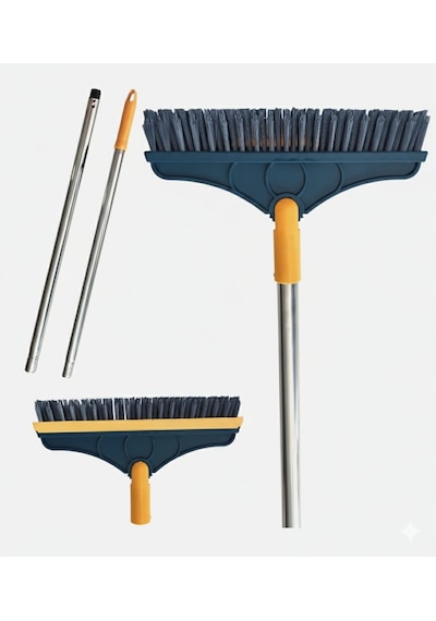 Nobera Banyo Temizleme Fırçası Silikon Çekpaslı 110 Cm / Fayans Temizleme Çekpası / Sağa Sola Yatan Başlık