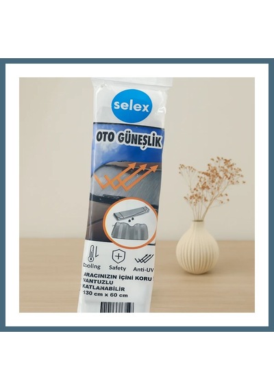 Agc Uygun Sepet Vantuzlu Oto Güneşlik 130x60 Cm Agc Standart