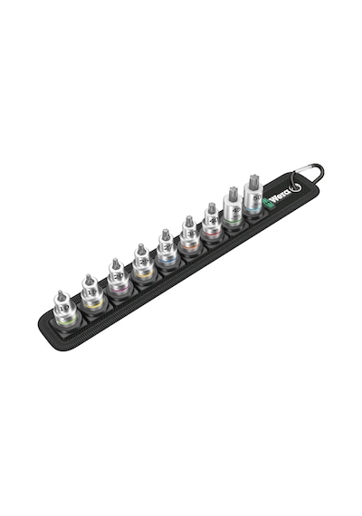 Wera 05003972001 Zyklop Torx Hf Uç Kemeri B 3 Tutma Fonksiyonlu, 3/8 İnç Tahrikli, 9 Parça