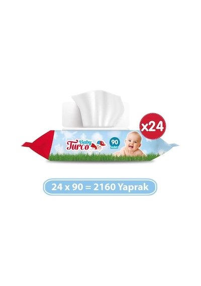 Baby Turco Islak Havlu 24x90 2160 Yaprak 24'lü