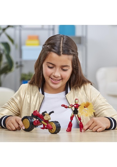 Avengers Bend & Flex Iron Man ve Motosikleti