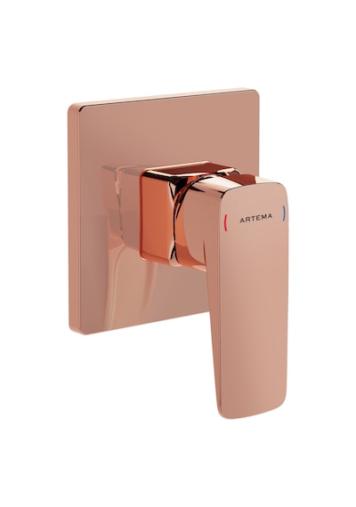 Artema Root Square A4275126 Ankastre Duş Bataryası Bakır