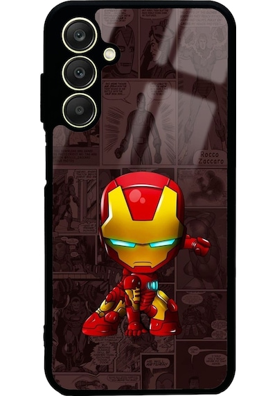 Samsung Uyumlu A25 İron Man Tasarımlı Glossy Telefon Kılıfı Çok Renkli