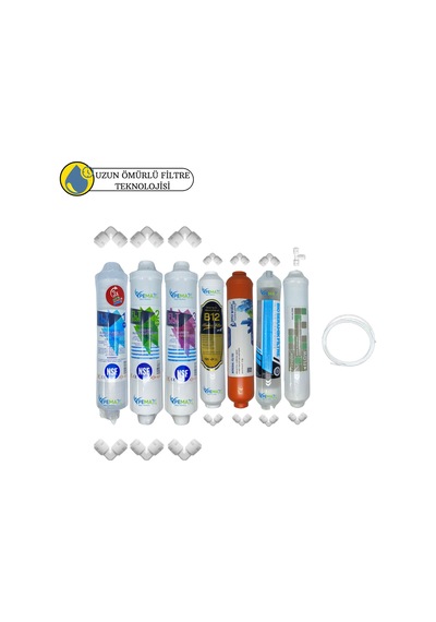Pws Kapalı Kasa Su Arıtma Uygun Sertifikalı 7li Mebransız Purefer+b12 Alkali+mineral+detox Set