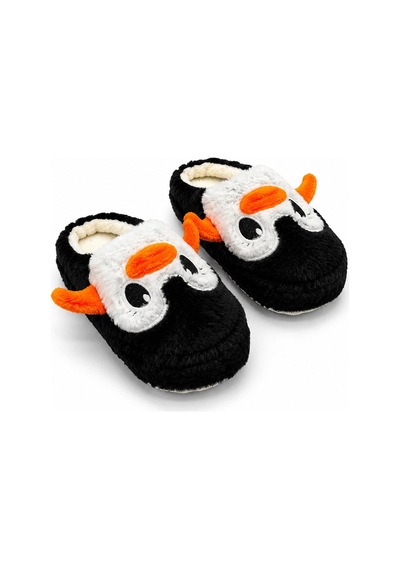Stwenn Kadın Peluş Ev Terliği Penguen Desenli Kışlık Sıcak Tutan Kapalı Burun Yumuşak Tabanlı Rahat Pandufu Siyah Stwenn Kadın Peluş Ev Terliği Penguen Desenli Kışlık Sıcak Tutan Kapalı Burun Yumuşak Tabanlı Rahat Pandufu Siyah