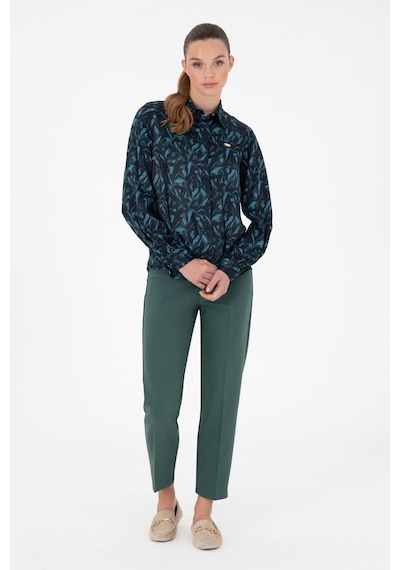 U.s. Polo Assn. Kadın Koyu Yeşil Pantolon Kanvas-chino 50290404-vr079 Koyu Yeşil