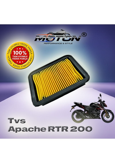 Tvs Apache Rtr 200 Euro 5 E5 Enjeksiyonlu Modeller İçin Birebir Uyumlu Hava Filtresi