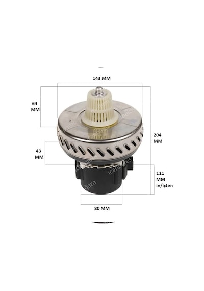 İhlas İle Uyumlu Temizlik Robotu Süpürge Motoru 1200w Ht160