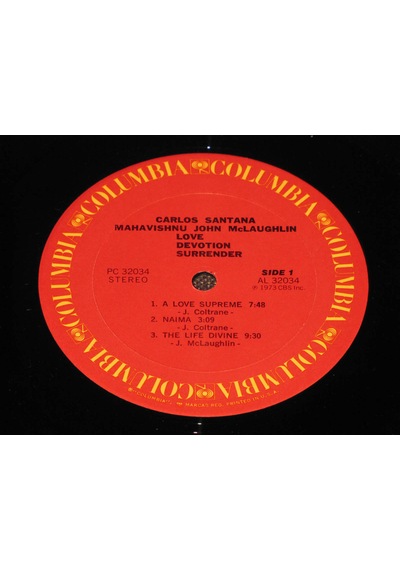 Santana & John Mclaughlın - Love Devotion Surrender - 33Lp Al