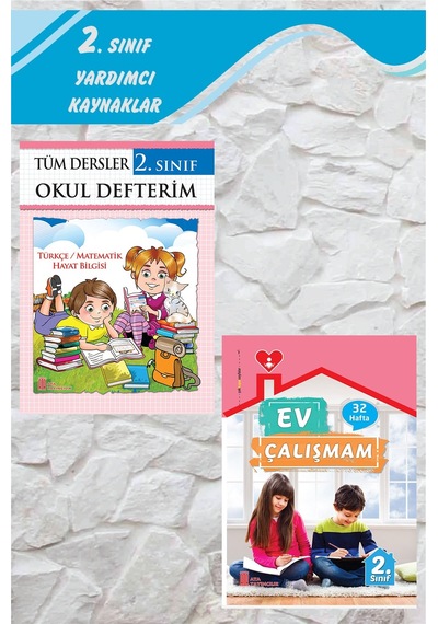 2. Sınıf Tüm Dersler Okul Defterim + Ev Çalışmam
