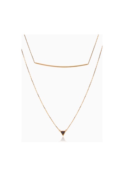 Kuyumcudukkani Karışık Parçalı Kolye-37261-r Rose Gold