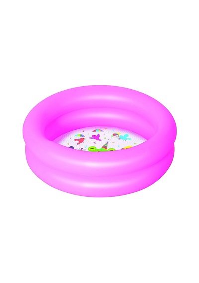 Bestway 2 Boğum Desenli Zeminli Çocuk Havuzu, (61x15 cm) 51061 Pembe
