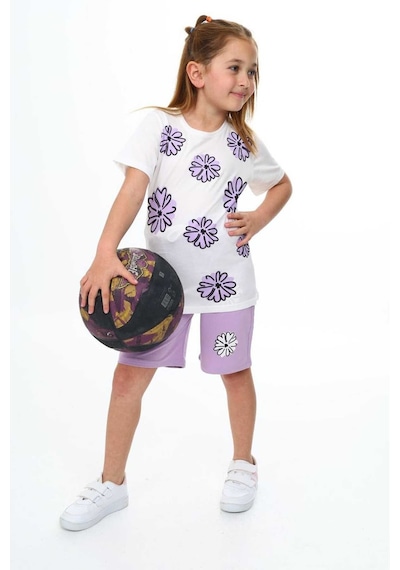 My Kids Wear Şortlu Alt Üst Takım Lila